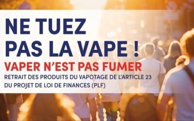 Manifestation nationale pour défendre la vape