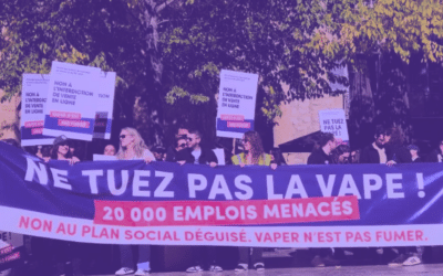 Manifestation nationale pour défendre la vape