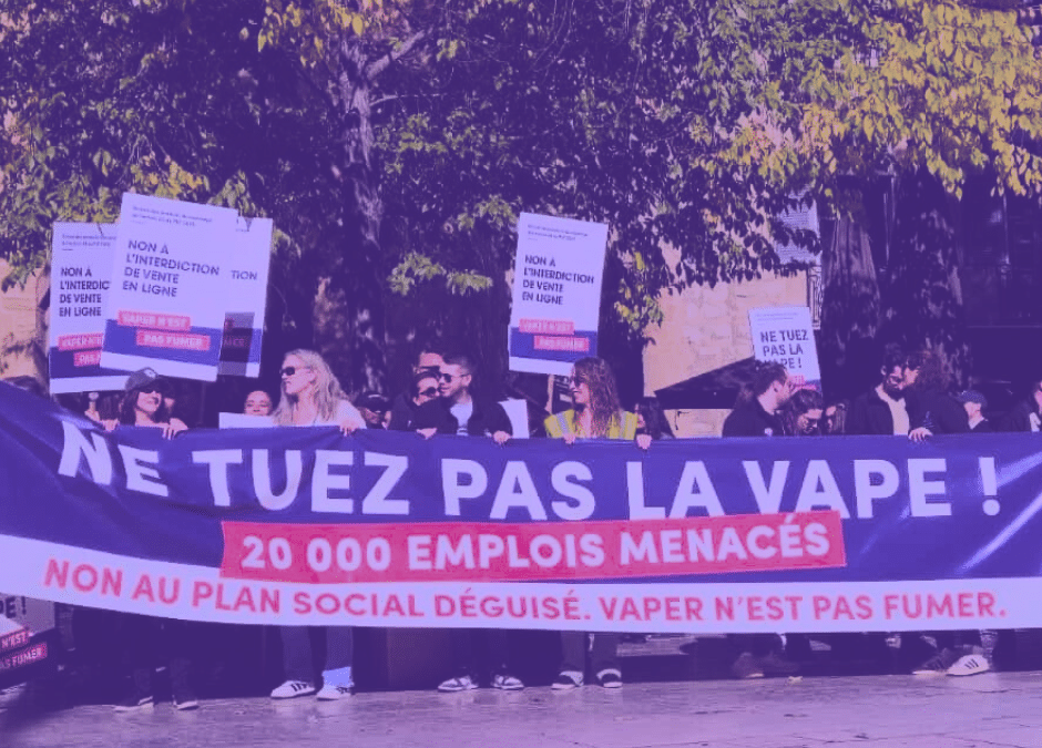 Manifestation nationale pour défendre la vape